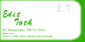 edit toth business card